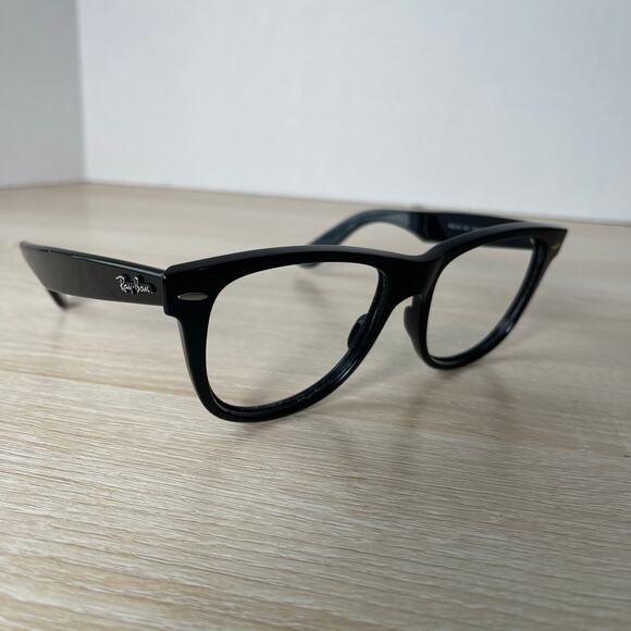 Ray-Ban RB2140 901 Wayfarer Sunglasses Polished Black FRAMES ONLY 54-18-150 - Picture 1 of 8